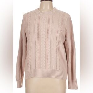 GAP Women's Cable Knit Sweater - Light Pink